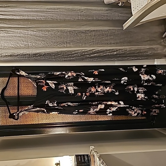 City Chick Black, Orange, and Brown Sundress - Picture 6 of 6